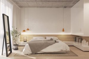 دیزاین اتاق خواب عروس به سبک مینیمال