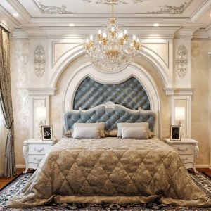 دیزاین اتاق خواب عروس به سبک کلاسیک یا مجلل
